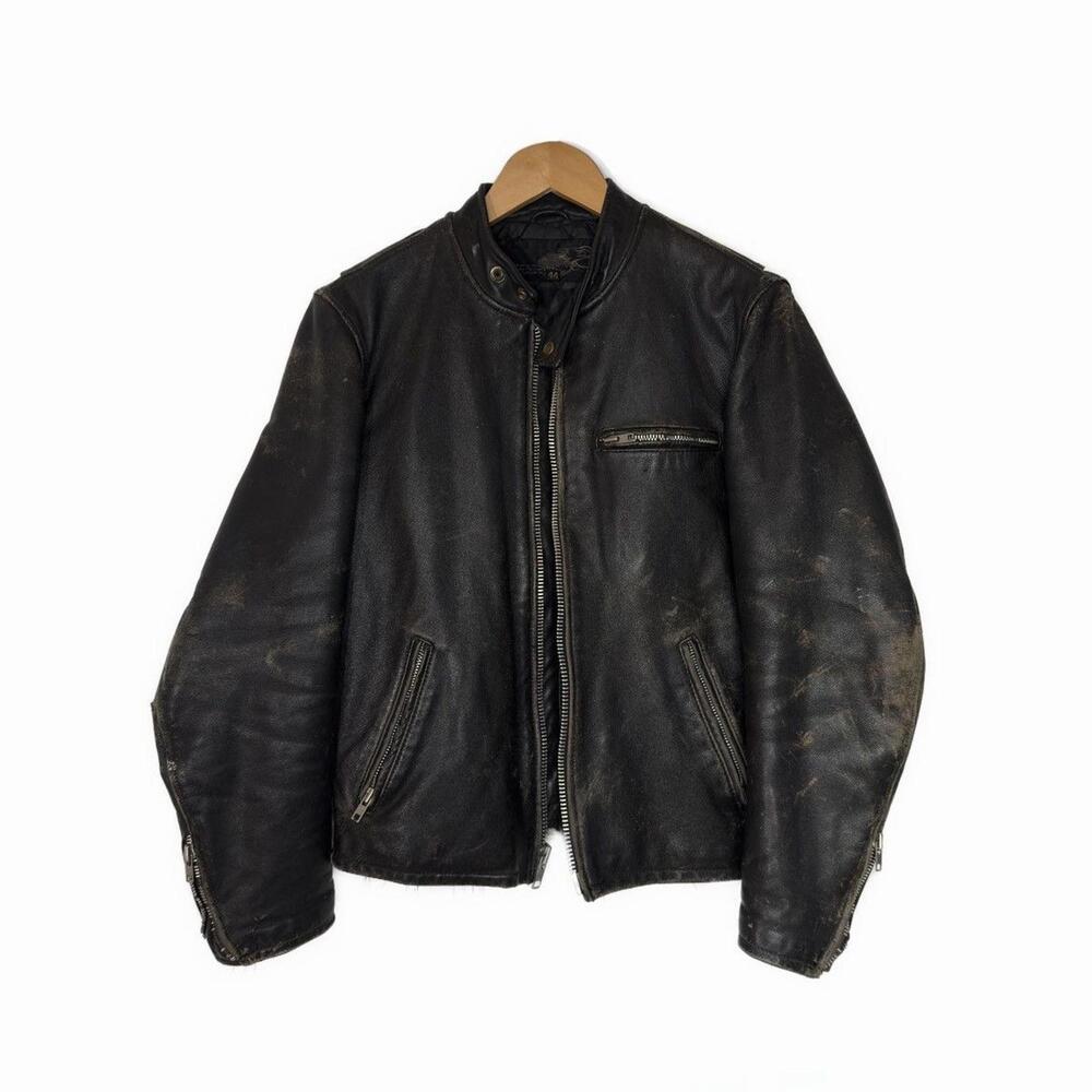 Distressed Vintage Moto Jacket